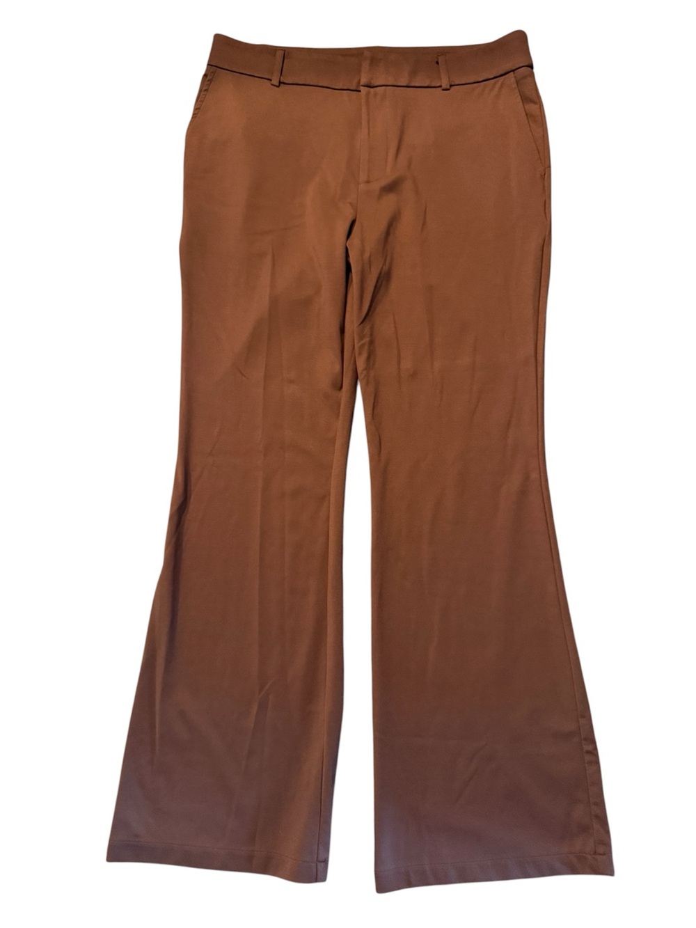 Women’s Brown Flared Dress Pants with pockets